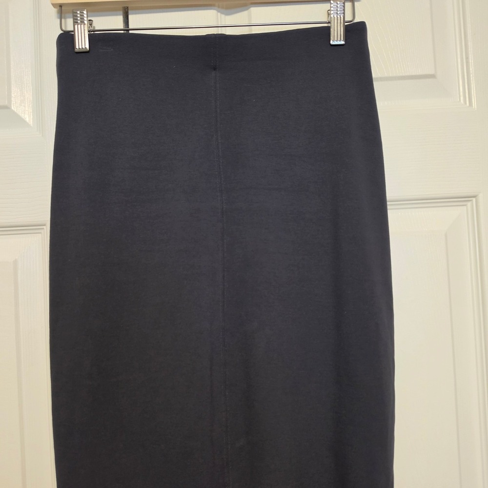 Aritzia Wilfred Charcoal Gray Ponte Knit Pencil Midi Skirt Size Medium - Picture 7 of 9